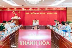 Ban Thường vụ Tỉnh ủy Khánh Hòa cho ý kiến đối với một số nội dung quan trọng