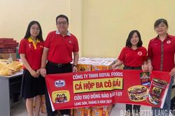 Hội Chữ thập đỏ tỉnh tiếp nhận nguồn hàng hỗ trợ người dân bị ảnh hưởng bởi mưa lũ trị giá 100 triệu đồng