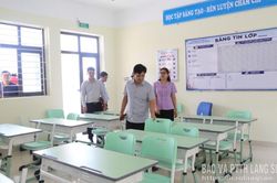 Khảo s&aacute;t c&ocirc;ng t&aacute;c s&aacute;p nhập trường lớp tại x&atilde; Ki&ecirc;n Mộc, Mẫu Sơn, Khuất X&aacute;