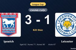 Thống k&ecirc; trận đấu Ipswich 3-1 Leicester: M. Nunez tỏa s&aacute;ng, Ipswich gi&agrave;nh chiến thắng, đi tiếp