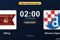 Nhận định Viking vs Dinamo Zagreb: Lượt về vòng play-off Champions League
