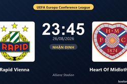 Nhận định Rapid Vienna vs Heart Of Midlothian: Thắng để đi tiếp