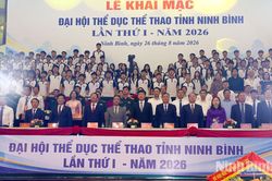 Khai mạc Đại hội Thể dục thể thao tỉnh Ninh B&igrave;nh lần thứ I, năm 2026