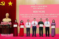 Tổng kết và trao giải Cuộc thi chính luận về bảo vệ nền tảng tư tưởng của Đảng lần thứ Sáu, năm 2026