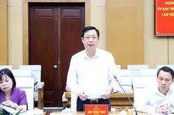 Đoàn giám sát của Ban Thường trực Ủy ban Trung ương MTTQ Việt Nam làm việc với UBND tỉnh