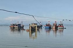 Cháy 2 tàu cá tại Thuận An