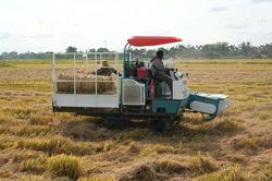 Đan Điền hỗ trợ người dân hơn 1,4 tỷ đồng mua máy cuộn rơm