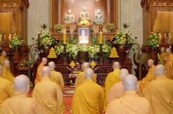 Lễ tưởng niệm 11 năm ng&agrave;y vi&ecirc;n tịch của Trưởng l&atilde;o H&ograve;a thượng Th&iacute;ch T&acirc;m Ch&acirc;u tại Việt Nam Quốc Tự