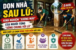 Dọn nhà sau lũ: 5 việc cần làm để sớm ổn định cuộc sống