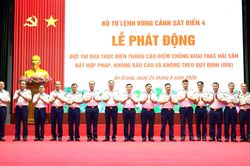 Cảnh s&aacute;t biển 4 ph&aacute;t động thi đua cao điểm chống khai th&aacute;c IUU