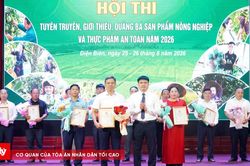 Điện Biên tuyên dương 15 đội thi quảng bá nông sản an toàn