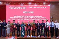 Ban Tuyên giáo Trung ương chuyển giao chức năng, nhiệm vụ tham mưu về công tác dân vận