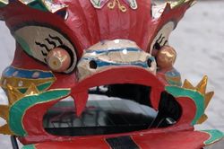 Phục dựng đầu sư tử truyền thống Bắc Bộ đón Trung thu