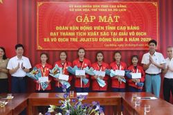 Gặp mặt, chúc mừng các vận động viên đoạt huy chương tại Giải Jujitsu Đông Nam Á