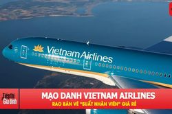 Vietnam Airlines cảnh báo vé 'suất nhân viên' giả dịp 2-9