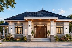 Chi phí xây nhà mái Nhật 4 phòng ngủ 180m² bao nhiêu?