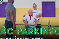 Cụ ông 93 tuổi bị Parkinson và viêm khớp vẫn đều đặn nâng tạ 40kg