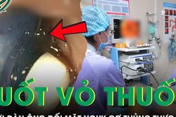 Nuốt nguy&ecirc;n vi&ecirc;n thuốc c&ograve;n vỏ, người đ&agrave;n &ocirc;ng c&oacute; nguy cơ thủng thực quản