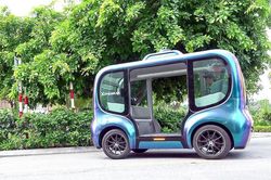 Thử nghiệm xe buýt tự hành và robotaxi tại Hòa Lạc