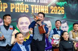 Nhà vô địch thế giới Bao Phương Vinh lập hat-trick danh hiệu tại Siêu Cúp Phúc Thịnh 2026