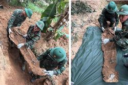Quy tập được 20 h&agrave;i cốt liệt sĩ tại khu vực phường Quảng Trị