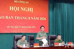 Bộ Công an giao ban công tác tháng 8-2026