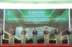Quảng Ninh: Khởi công Khu công nghiệp VB Quảng Yên quy mô gần 408 ha, vốn 3.740 tỷ đồng
