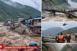 D&ograve;ng lũ từ Himalaya cuốn phăng l&agrave;ng mạc, hơn 1.300 người mất t&iacute;ch