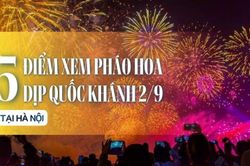 5 địa điểm xem pháo hoa dịp lễ 2/9 tại Hà Nội