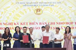 Hà Nội: Kết nối các nguồn lực hỗ trợ phát triển giáo dục xã đảo Minh Châu