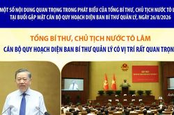 Tổng Bí thư, Chủ tịch nước Tô Lâm: Cán bộ quy hoạch diện Ban Bí thư quản lý có vị trí rất quan trọng