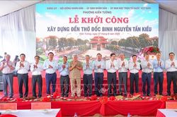 Khởi c&ocirc;ng x&acirc;y dựng c&ocirc;ng tr&igrave;nh tri &acirc;n Đốc binh Nguyễn Tấn Kiều