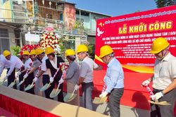 Phường Bình Đông khởi công 6 công trình chào mừng 2-9
