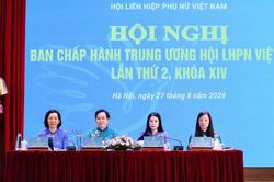 Hội nghị lần thứ hai Ban Chấp h&agrave;nh TƯ Hội LHPN Việt Nam kh&oacute;a XIV: Tập trung v&agrave;o 4 nh&oacute;m vấn đề trọng t&acirc;m