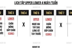 Lịch tập Upper Lower 4 buổi giúp tăng cơ cân đối cho người bận rộn