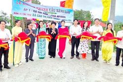 Tri Tôn khánh thành cầu Kênh Ranh 15 trị giá 496 triệu đồng