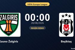 Nhận định Kauno Žalgiris vs Beşiktaş: Cặp đấu hai lượt đi-về