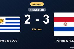 Paraguay U20 giành chiến thắng sát nút trước Uruguay U20 ở trận giao hữu
