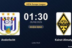 Nhận định Anderlecht vs Kairat Almaty: Lợi thế 3-0, chủ nh&agrave; rộng cửa đi tiếp