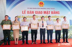 Phường Long Thành hoàn thành bàn giao mặt bằng Dự án Nâng cấp, mở rộng đường 25B