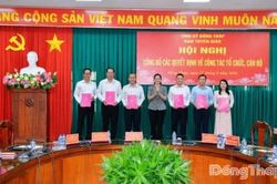 Ban Tuy&ecirc;n gi&aacute;o Tỉnh ủy Đồng Th&aacute;p c&ocirc;ng bố c&aacute;c Quyết định về tổ chức, c&aacute;n bộ