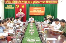 Đảng ủy phường Ninh Chử th&ocirc;ng qua đề &aacute;n sắp xếp tổ chức đảng cơ sở gi&aacute;o dục c&ocirc;ng lập