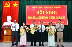 Thuận Bắc kiện toàn tổ chức, cán bộ sau sắp xếp