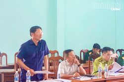 Kiểm tra công tác chuẩn bị phòng chống thiên tai tại các xã Bắc Khánh Vĩnh và Trung Khánh Vĩnh