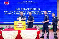 Chi cục Hải quan khu vực VI: Quyên góp ủng hộ đồng bào bị thiệt hại do bão số 4 trên địa bàn tỉnh