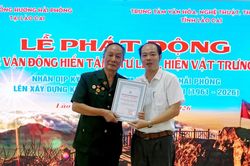 Ph&aacute;t động cuộc vận động hiến tặng tư liệu, hiện vật về người Hải Ph&ograve;ng x&acirc;y dựng kinh tế &ndash; văn h&oacute;a tại L&agrave;o Cai