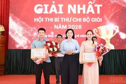 22 thí sinh tham gia Hội thi Bí thư chi bộ giỏi xã Dương Quỳ năm 2026
