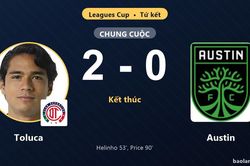 Hạ gục Austin 2-0, Toluca gi&agrave;nh v&eacute; v&agrave;o b&aacute;n kết Leagues Cup