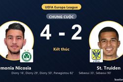 Diony rực s&aacute;ng với hat-trick, Omonia Nicosia nắm lợi thế trước St. Truiden
