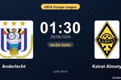 Nhận định Anderlecht vs Kairat Almaty: Cặp đấu hai lượt đi-về